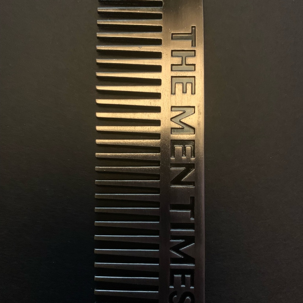 The Men times stainless steel beard comb - Picture 2 of 3